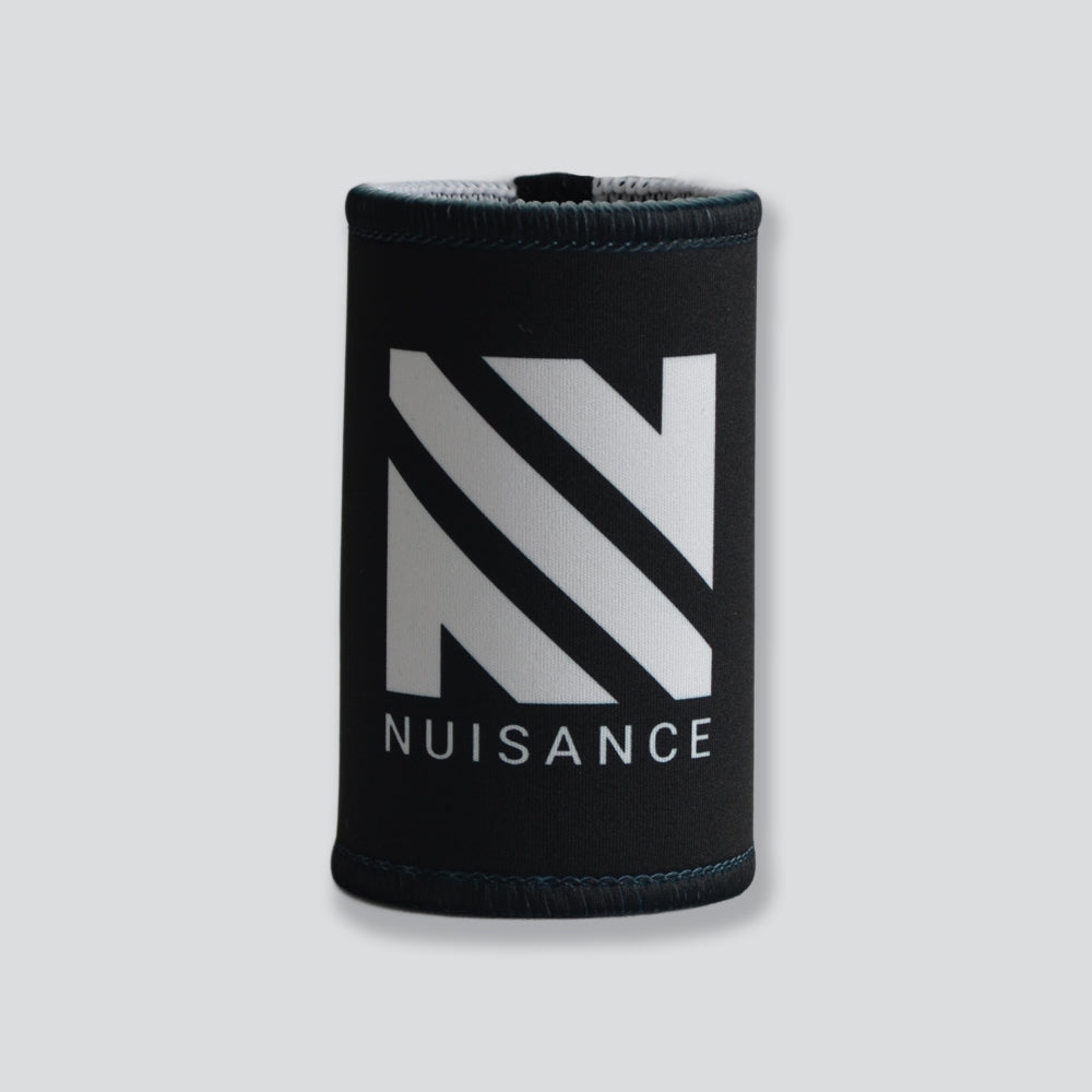 Coastal stubby holder black with logo