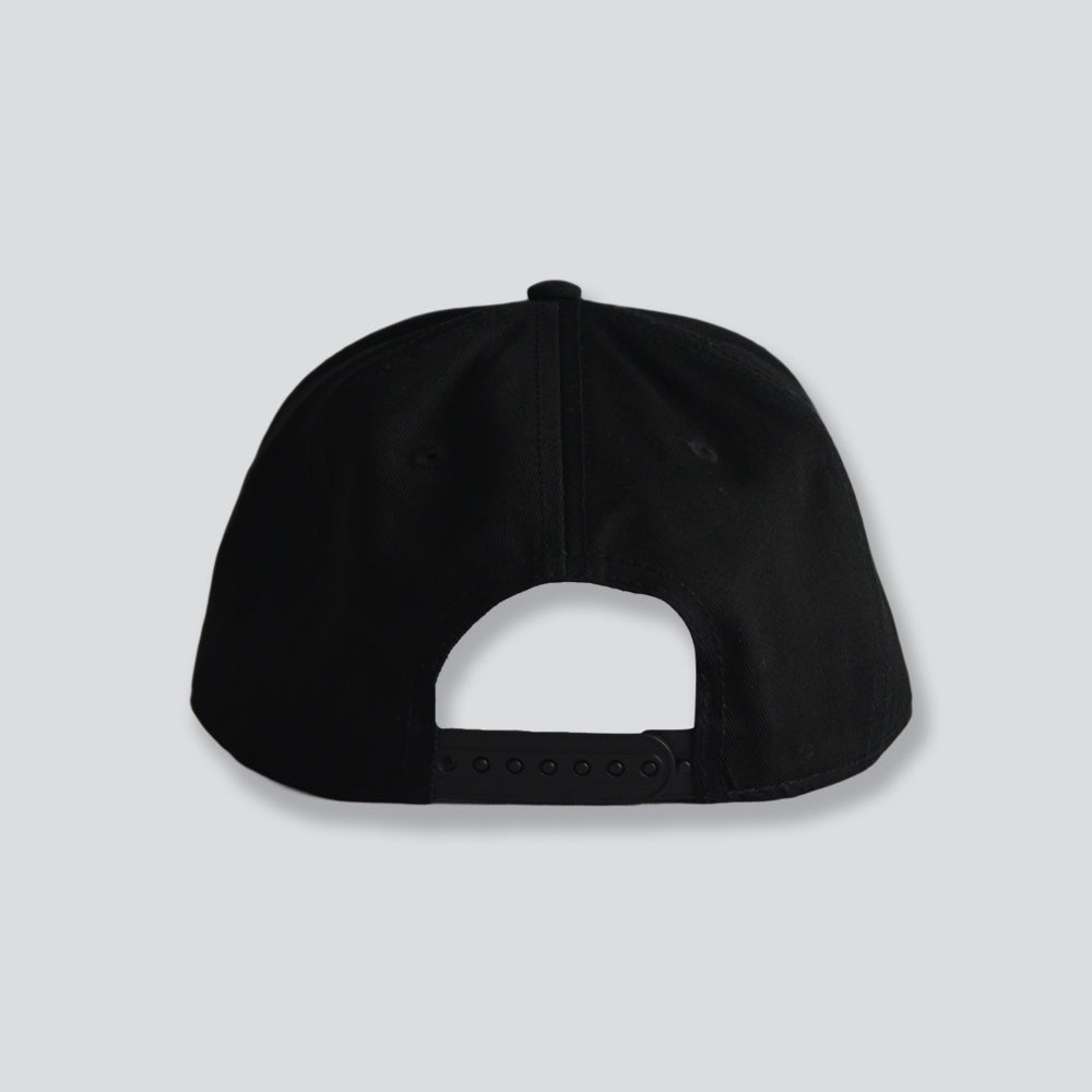 Nash curved cap in black with logo back